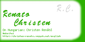 renato christen business card